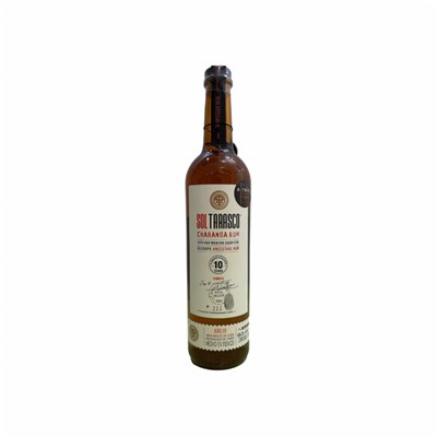 C'est un Bouteille de RHUM fine et grande de couleur marron, sur la bouteille une étiquette blanche ou est inscrit : SOL en rouge et TARASCO en noir. Le rhum Sol Tarasco édition limitée A'rhûm d'Uruapan de 10 ans d'âge est une Charanda. C'est une dénomination d’origine spécifique de rhum 100 % pur jus de canne issue des sols rouge volcaniques de l’état de Michoacán au Mexique